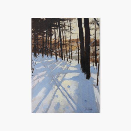 Skiing Beaver Pond Trail Art Board Print