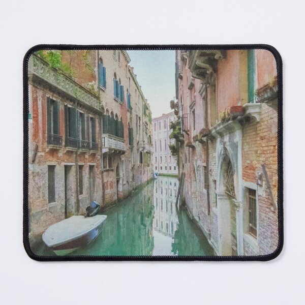 Item preview, White Boat on a Venetian Canal designed and sold by Brooke T Ryan Photographic Art.