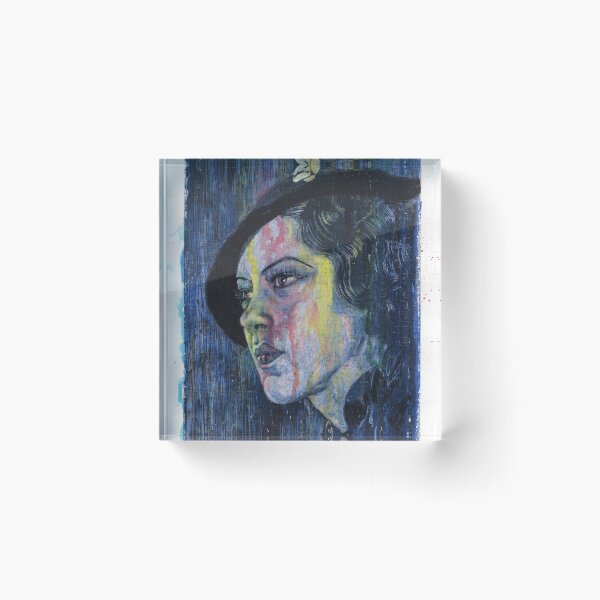 Item preview, Fredi Washington - Hand Drawn Oil and Ink Portrait designed and sold by HRHildebrand.