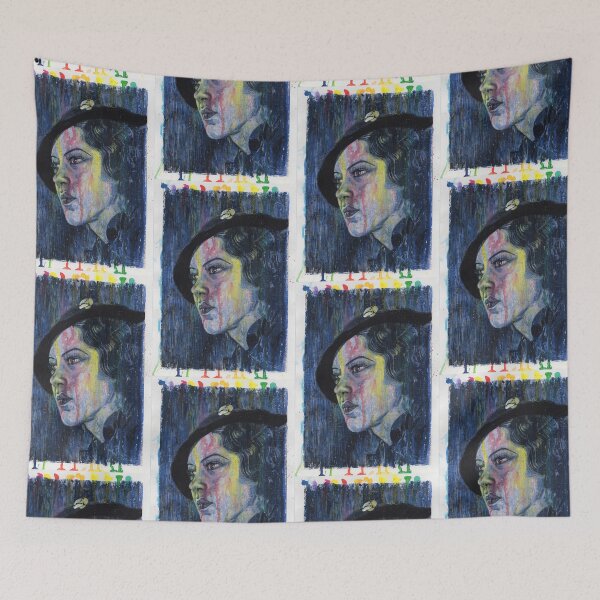 Item preview, Fredi Washington - Hand Drawn Oil and Ink Portrait designed and sold by HRHildebrand.