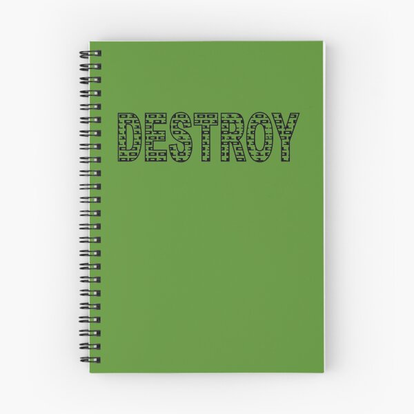 Item preview, DESTROY - BINARY CODE. ASCII. SLOGAN. BLACK. designed and sold by 5hertz.