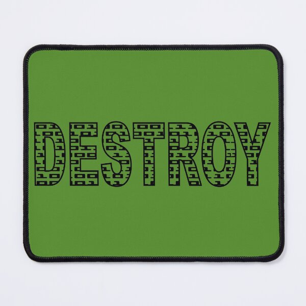 Item preview, DESTROY - BINARY CODE. ASCII. SLOGAN. BLACK. designed and sold by 5hertz.