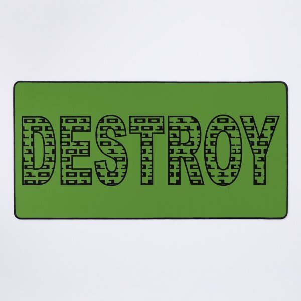 Item preview, DESTROY - BINARY CODE. ASCII. SLOGAN. BLACK. designed and sold by 5hertz.