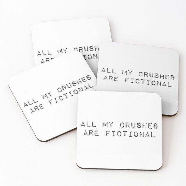Item preview, All My Crushes Are Fictional :( designed and sold by Shea Sketches.