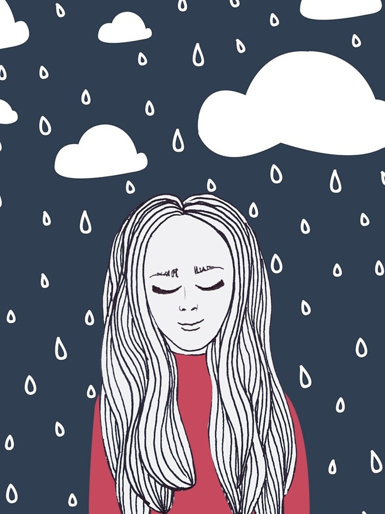 Happy girl in the rain by mirunasfia