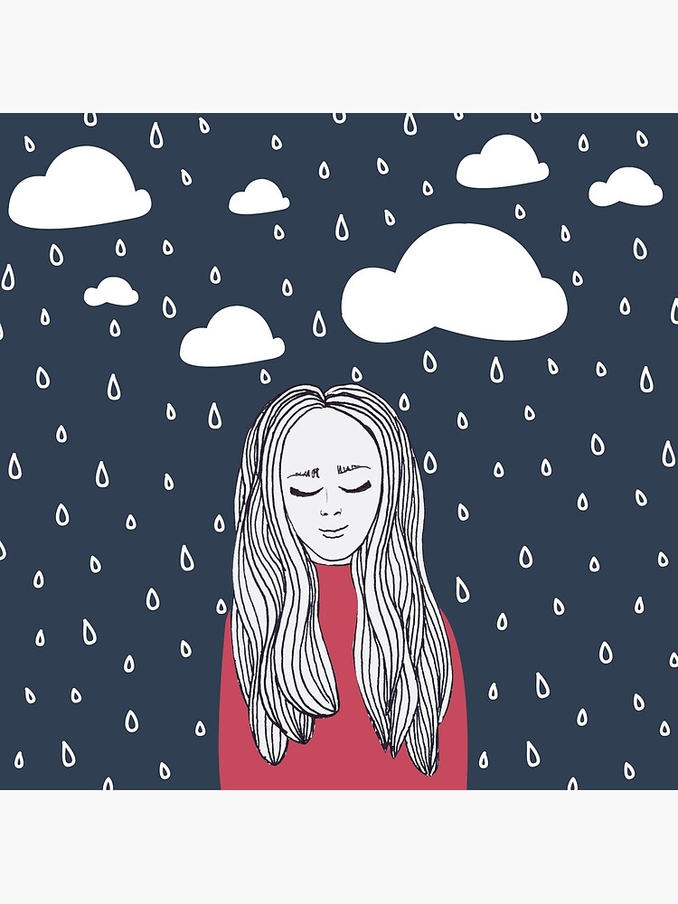 Happy girl in the rain by mirunasfia