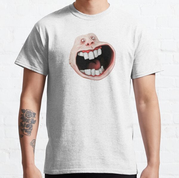 Realistic Forever Alone Happy Face Rage Comics Classic Meme Classic T-Shirt