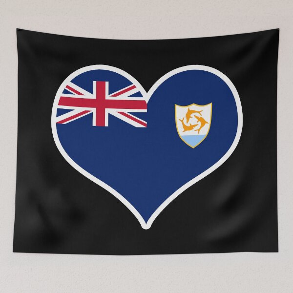 Item preview, Anguilla Flag Heart designed and sold by PKHalford.