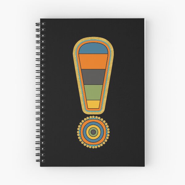 Item preview, Exclamation Point Image Retro Colors Artful Punctuation designed and sold by artfulnotebook.