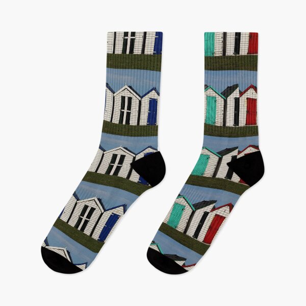Item preview, Holiday Beach Huts designed and sold by Vision4art by Conway.