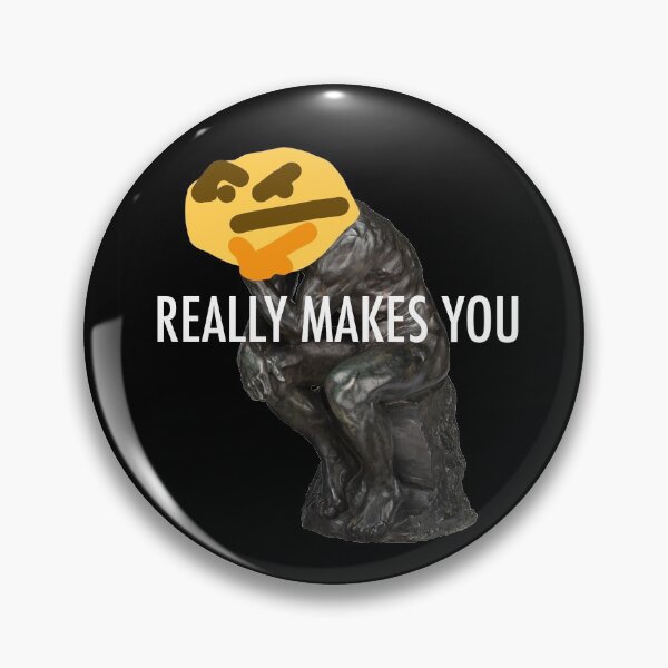 Item preview, The Thinker Meme designed and sold by sammybueks.