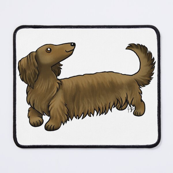 Item preview, Dog - Long Haired Dachshund - Brown designed and sold by Jennifer Stolzer.