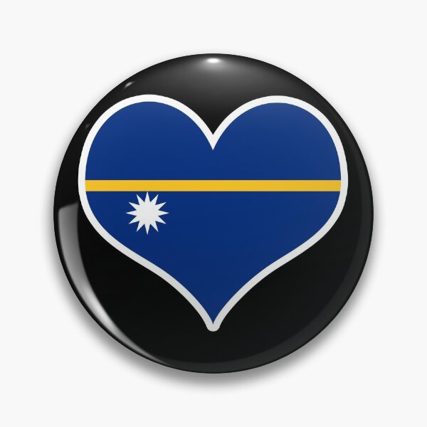 Item preview, Nauru Flag Heart designed and sold by PKHalford.
