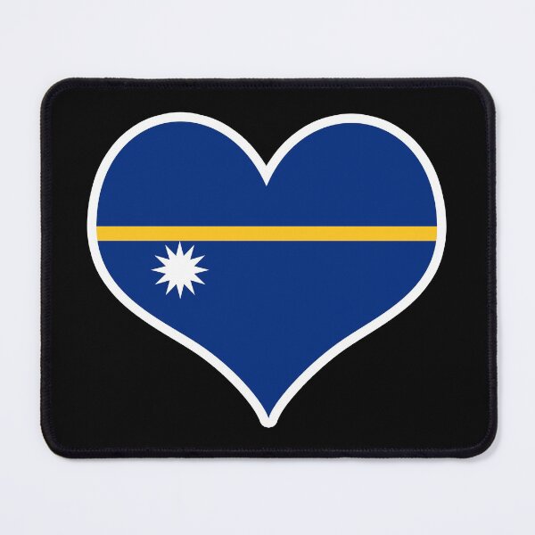 Item preview, Nauru Flag Heart designed and sold by PKHalford.