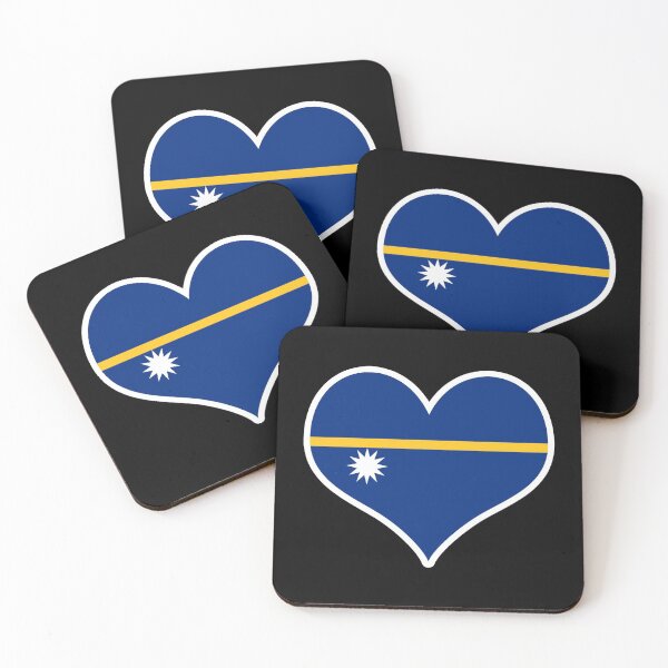Item preview, Nauru Flag Heart designed and sold by PKHalford.