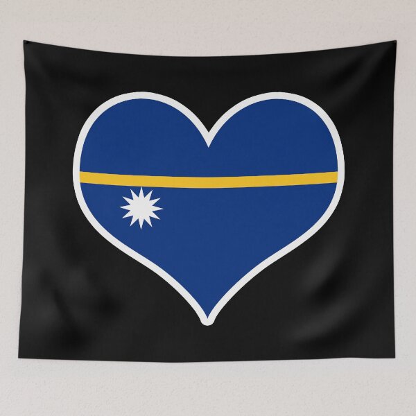 Item preview, Nauru Flag Heart designed and sold by PKHalford.