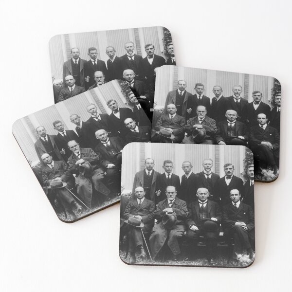 Item preview, Sigmund Freud And Colleagues - Congress At The Hague - 1920 designed and sold by warishellstore.