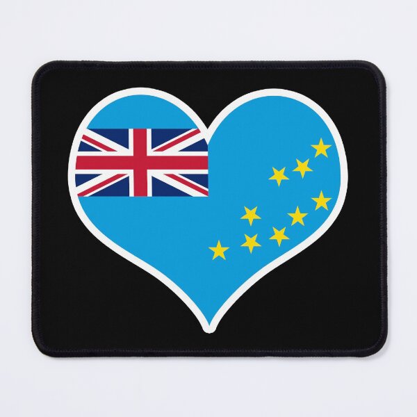 Item preview, Tuvalu Flag Heart designed and sold by PKHalford.