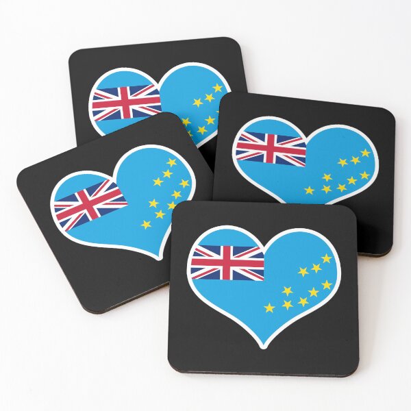 Item preview, Tuvalu Flag Heart designed and sold by PKHalford.