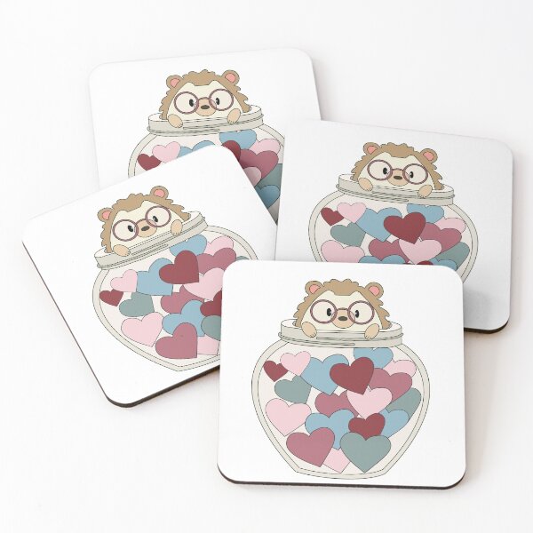 Item preview, Hedgehog with Candy Hearts designed and sold by Audrey Moody.