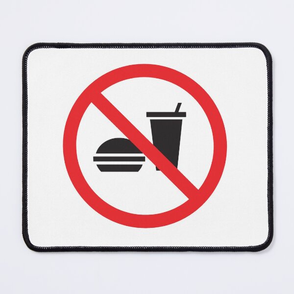 Item preview, No Food Or Drink Caution Sign designed and sold by tecoprint.