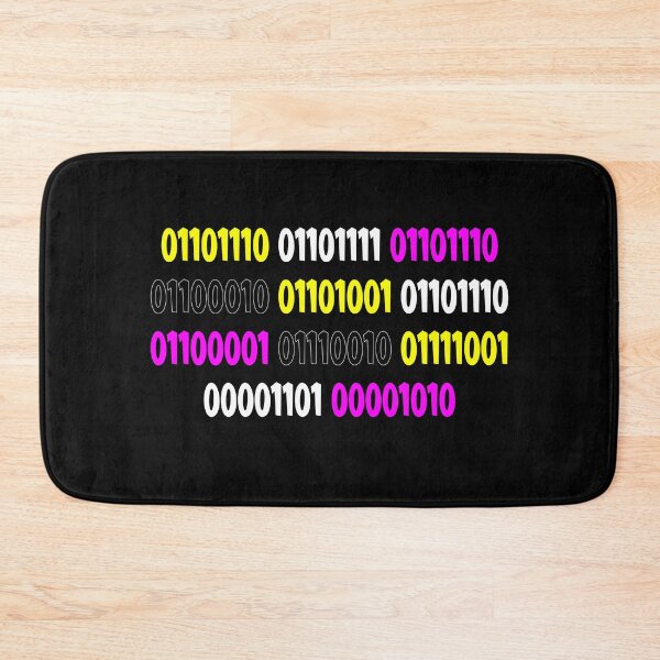 Item preview, Non-Binary In Binary - Flag Colours designed and sold by Mrspink16.