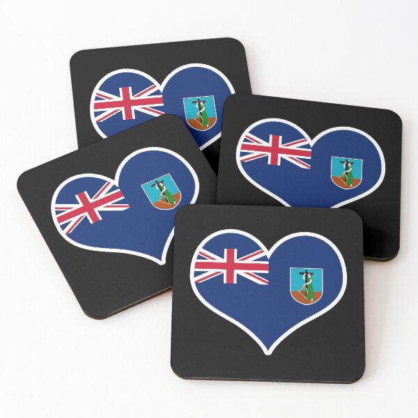 Item preview, Montserrat Flag Heart designed and sold by PKHalford.