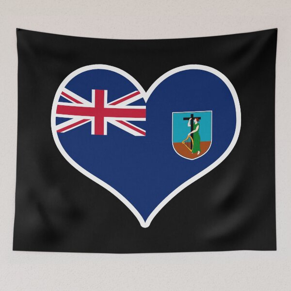 Item preview, Montserrat Flag Heart designed and sold by PKHalford.