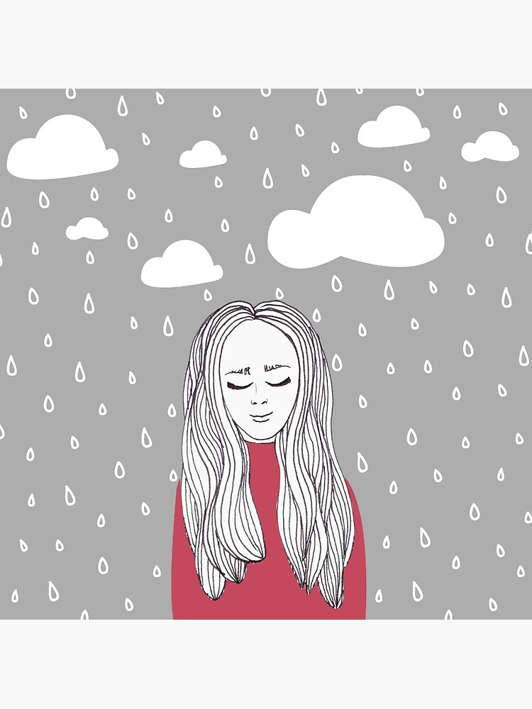 Happy girl in the rain by mirunasfia