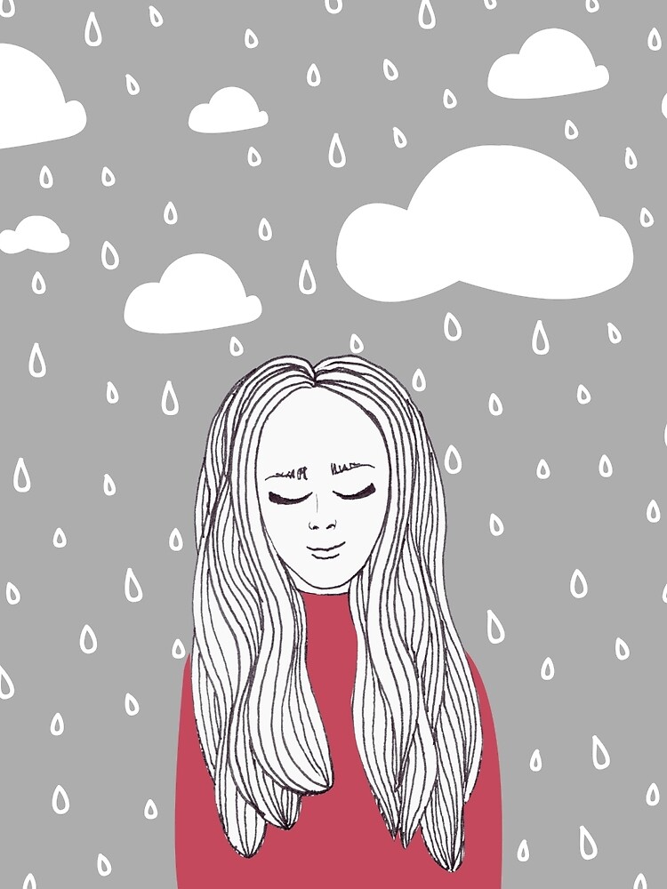 Happy girl in the rain by mirunasfia
