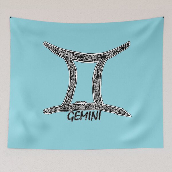 Item preview, Gemini, tribe drawing on oroscope designed and sold by momilla.