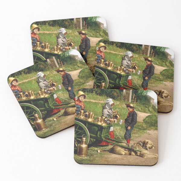 Item preview, Milk Sellers - Brussels Belgium - Circa 1890 Photochrom designed and sold by warishellstore.