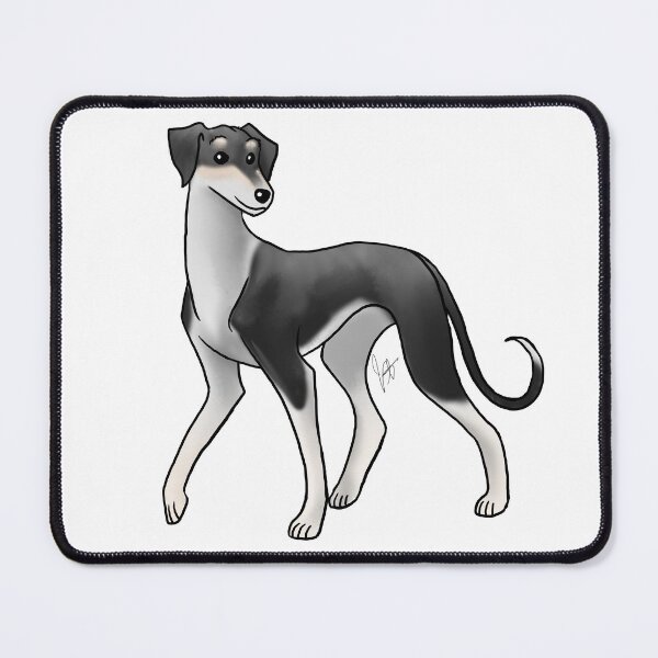 Item preview, Dog - Saluki - Black and White Irish Pattern Smooth designed and sold by Jennifer Stolzer.