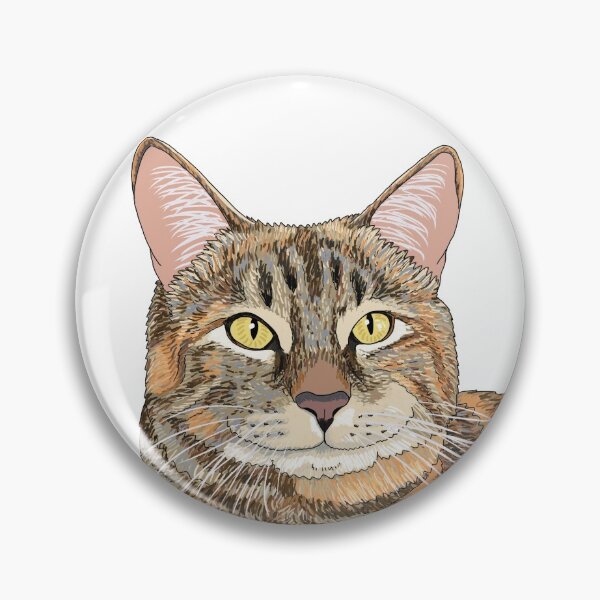 Item preview, Smug Tabby Cat - Tabby Cat Smiling - Tabby Kitty Smirk - White Background designed and sold by EcoElsa.