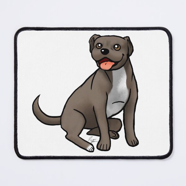 Item preview, Dog - American Pit Bull Terrier - Brown and White designed and sold by Jennifer Stolzer.
