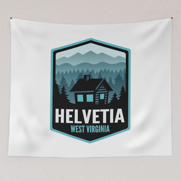 Aperçu de l'œuvre Helvetia West Virginia Mountain Town Cabin créée et vendue par HalpinDesign.