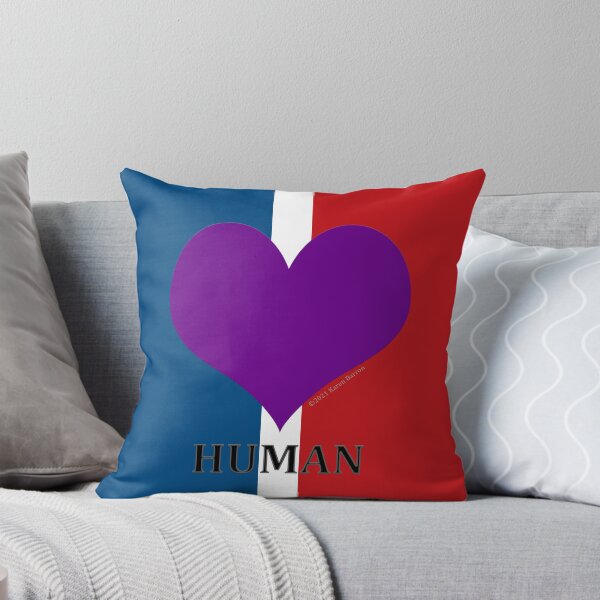Different but SAME - Human Only Throw Pillow