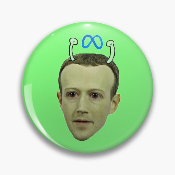 Alien Mark Zuckerberg Pin