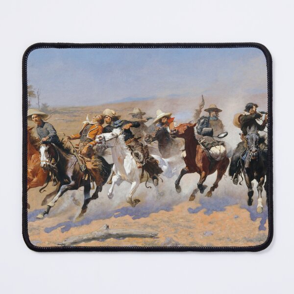 Item preview, A Dash For The Timber - Frederic Remington - 1889 designed and sold by warishellstore.