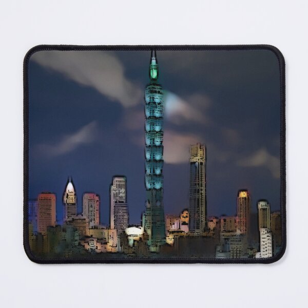 Item preview, Taipei 101 Taiwan Cartoonized City Skyline Design designed and sold by TheHappyK.