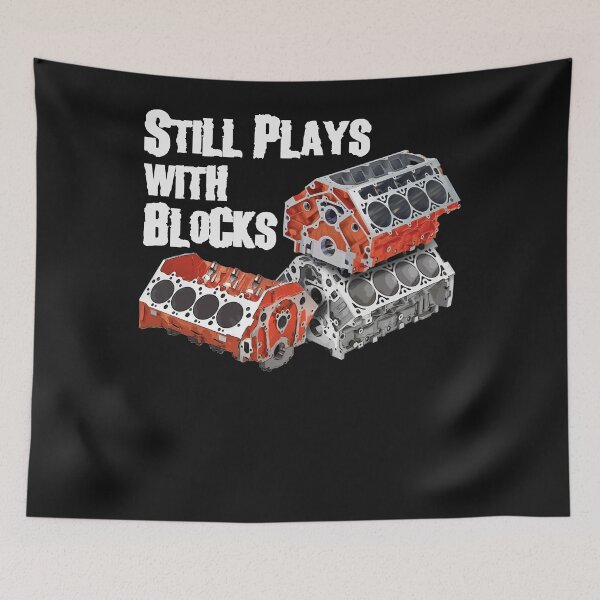 Item preview, Still Plays With Blocks Essential T-Shirt.png designed and sold by KerrahFoste.