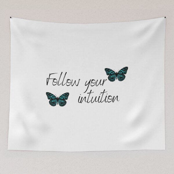 Item preview, Follow Your Intuition Teal Butterfly designed and sold by designsbyreaia.