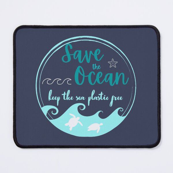 Item preview, Save the Ocean Keep the Sea Plastic Free Turtle Scene designed and sold by BlakefourDesign.