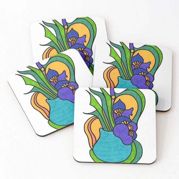 Item preview, 'Flowing Details'c by Lana Levi inspired by 'Still Life With Irises' by Van Gogh designed and sold by Lana Levi.