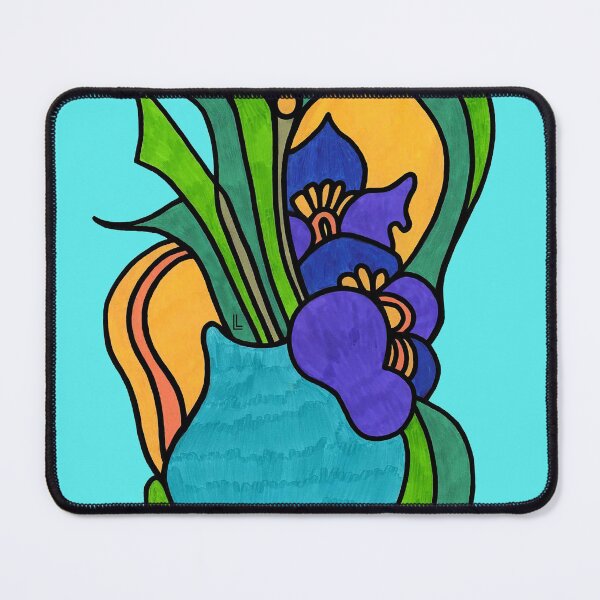Item preview, 'Flowing Details'c by Lana Levi inspired by 'Still Life With Irises' by Van Gogh designed and sold by Lana Levi.