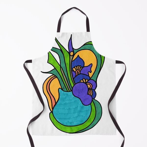 Item preview, 'Flowing Details'c by Lana Levi inspired by 'Still Life With Irises' by Van Gogh designed and sold by Lana Levi.