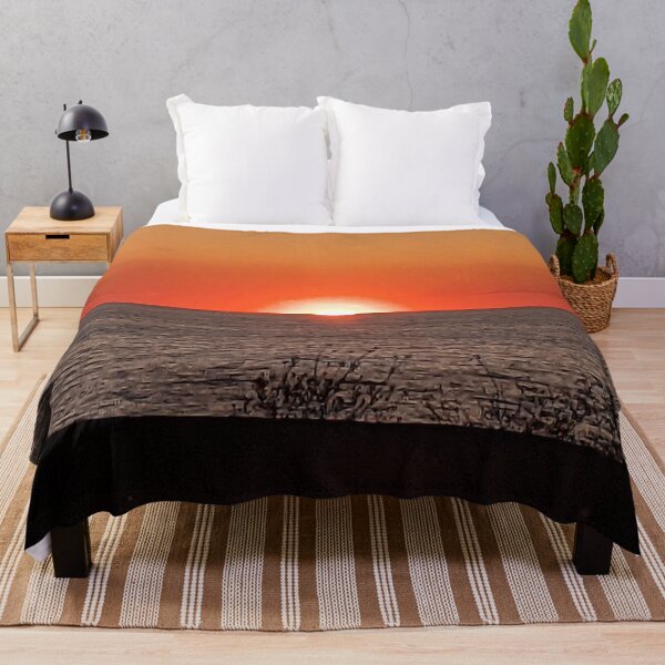 Erie Sunset Throw Blanket