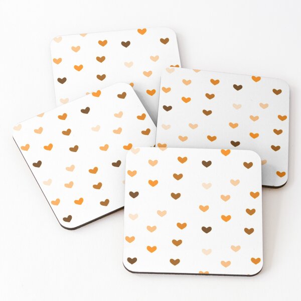 Item preview, Orange Gradient Repeating Hearts designed and sold by Sketches by Sophie.