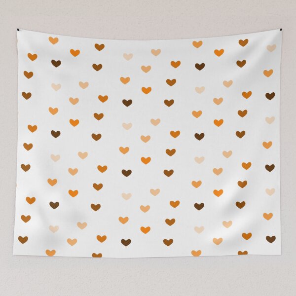 Item preview, Orange Gradient Repeating Hearts designed and sold by Sketches by Sophie.