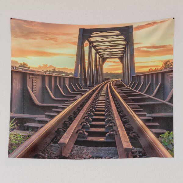 Item preview,   panoramic, widescreen prints, wall posters, Tapestries,Tapestry,throw blankets,comforters,duvet covers ,  train track,Railroad art,train wall art,Train art designed and sold by eyesight4vision.
